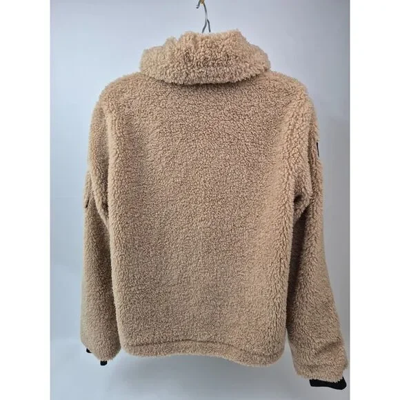 SAM. Women's Camel Denver Faux Shearling Jacket Size Large - Picture 3 of 6